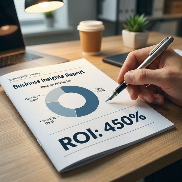 Strategic SEO report focusing on business impact and ROI